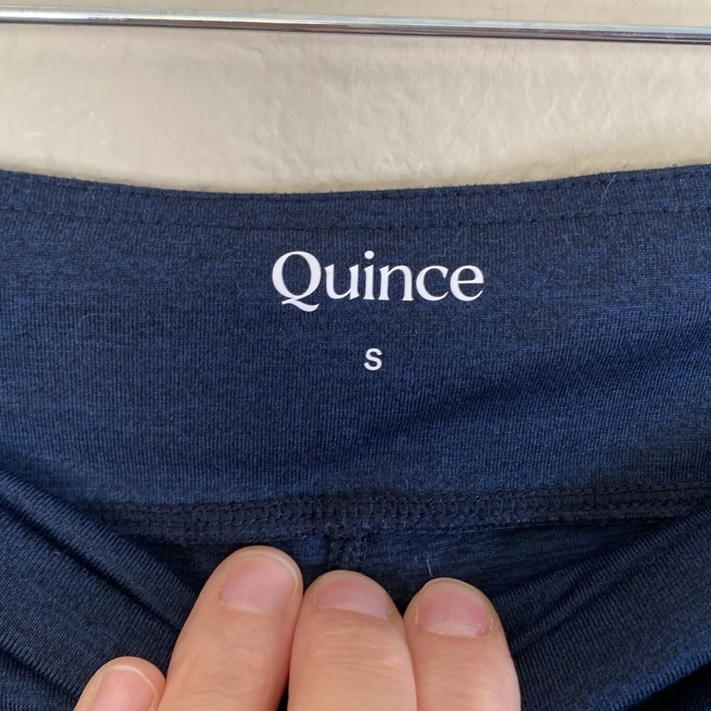 Quince Ultra Side slit skort Heather navy blue size small - Picture 3 of 6